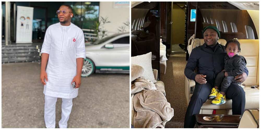 Ubi Franklin carries Ifeanyi