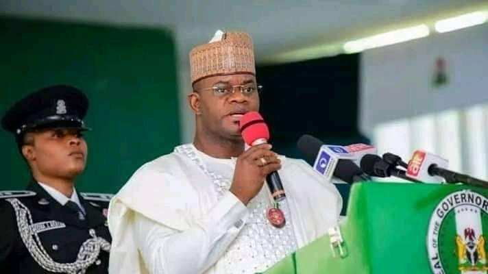 Governor Bello during a press briefing