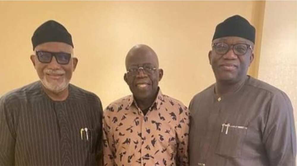 Akeredolu, Fayemi Visit Tinubu in London