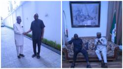 Photos emerge as Ekiti Governor-elect, Oyebanji visits Fayose in Lagos