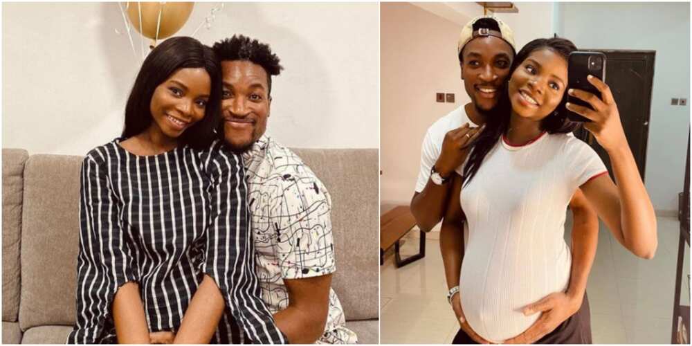 Nigerian celebrity couple Akah and Clair Nnani finally welcome first child