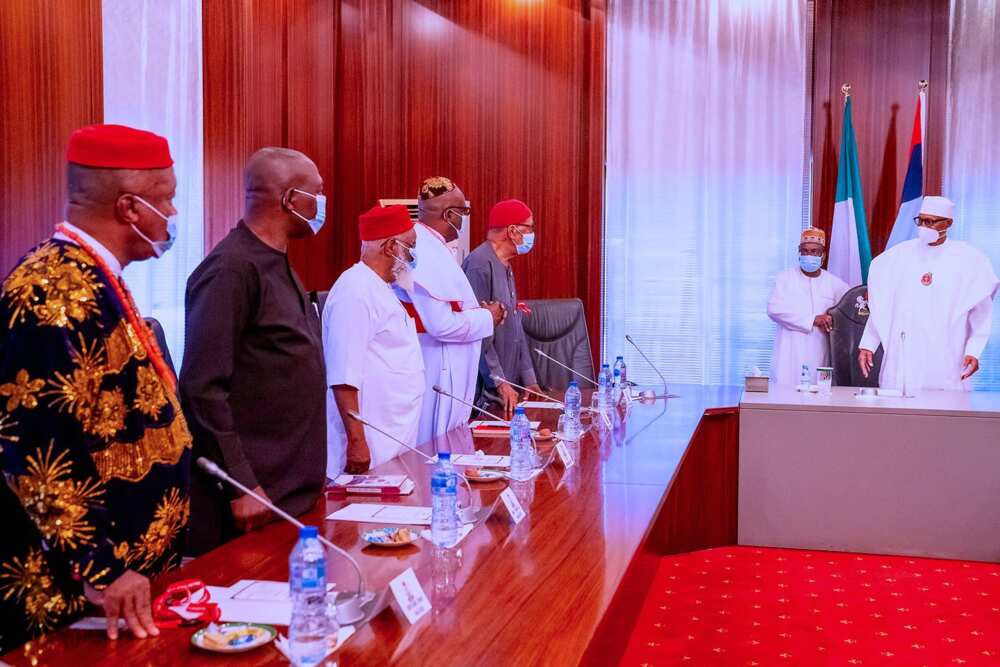 Igbo leaders meet Buhari in Aso Rock