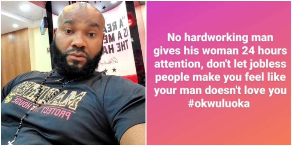 No hardworking man gives his woman 24 hours attention, actor Prince Eke says