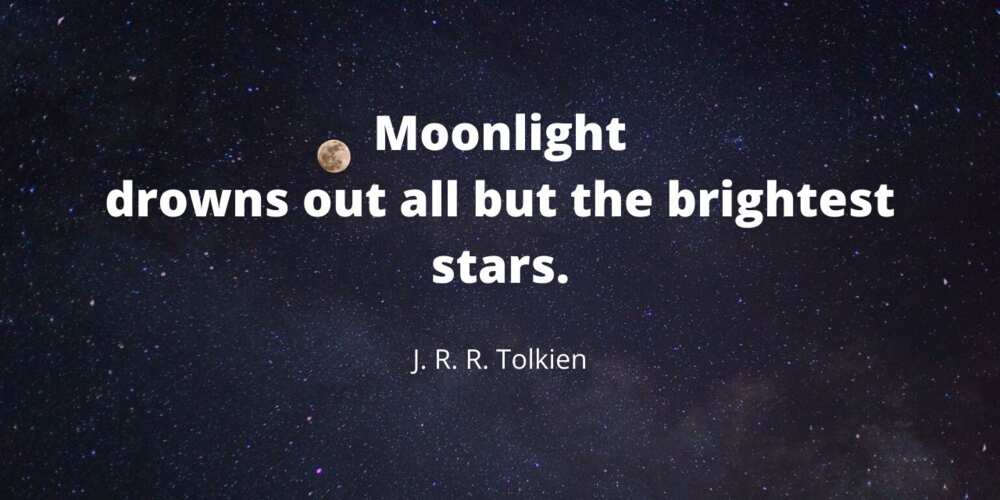 50 moon quotes for those who appreciate its celestial beauty - Legit.ng