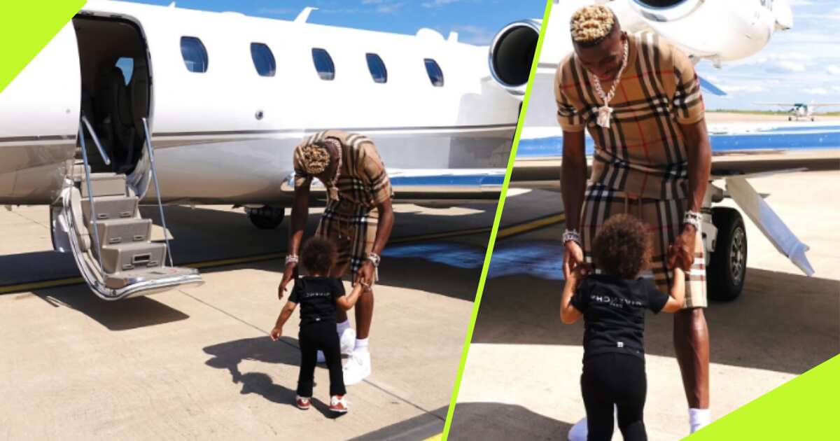 Video: Victor Osimhen enjoys precious time with beautiful daughter, flaunts exotic private jet