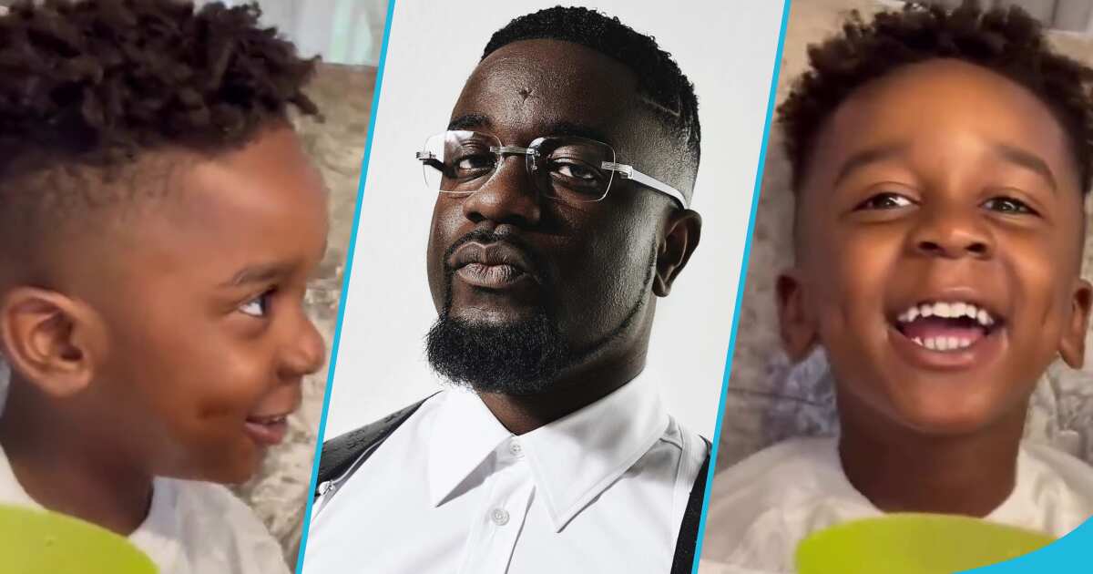 See how Sarkodie and his son entertained fans with their recent interview section (video)