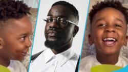 Sarkodie interviews his Son MJ, adorable video warms many hearts online: "So cute"