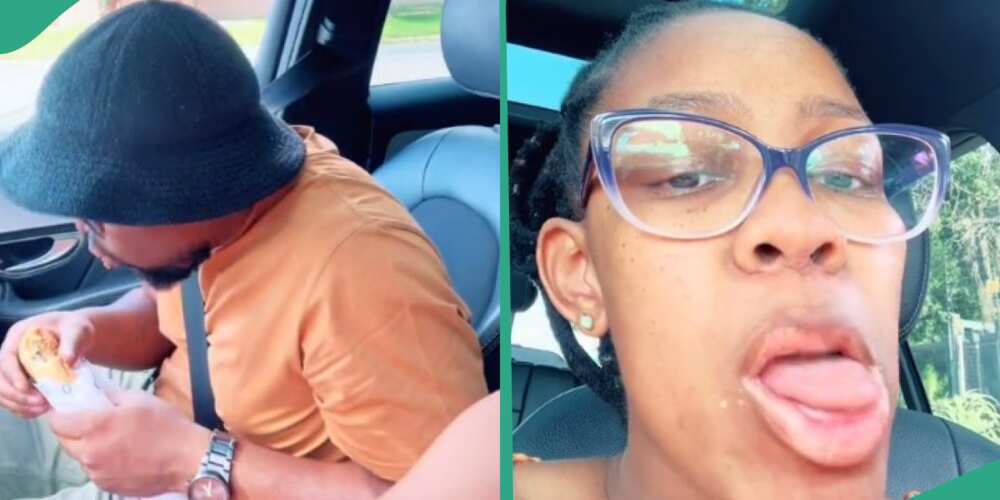 Parents hide food from their kids in video, park their car on road and eat
