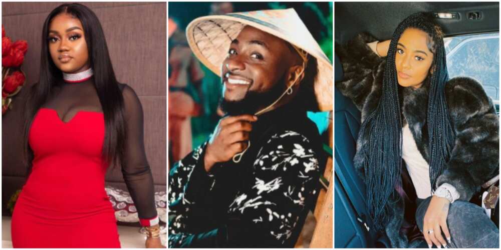 Chioma trends on Twitter as Nigerians react to new loved-up photos of Davido and alleged girlfriend Mya Yafai