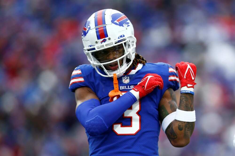 Damar Hamlin, pictured during a November 13, 2022 NFL game, is the subject of multiple conspiracy narratives online Damar Hamlin, pictured during a November 13, 2022 NFL game, is the subject of multiple conspiracy narratives online