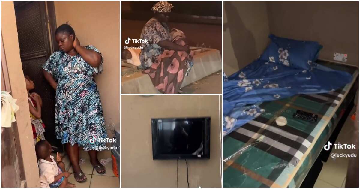 Confusion as homeless Nigerian mum of 2 given furnished house, huge cash disappears