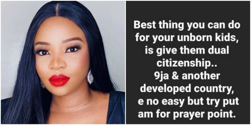 The Best Thing You Can Give Your Unborn Child is Dual Citizenship: BBNaija Star Cindy Says, Fans React