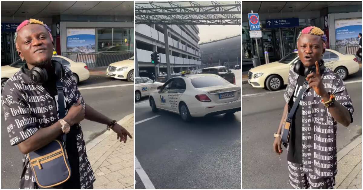 „Car Wey You Cover With Tampolin“: Tragbare Drags Nigerianer, die Benz vorführen, nachdem sie ihn in Deutschland als Taxi gesehen haben