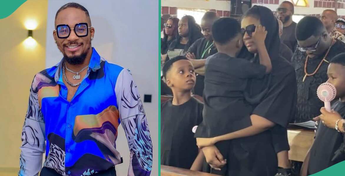 Nigerian lady raises alarm, shares what she observed about Junior Pope's first son