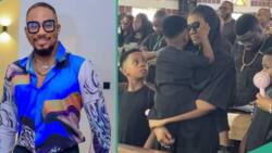 Junior Pope: Lady expresses concern, shares 'worrying' thing she observed about actor's first son