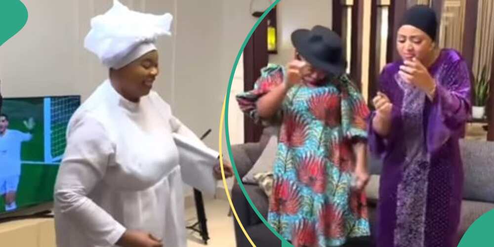 Actresses Regina Daniels and Chinyere Wilfred