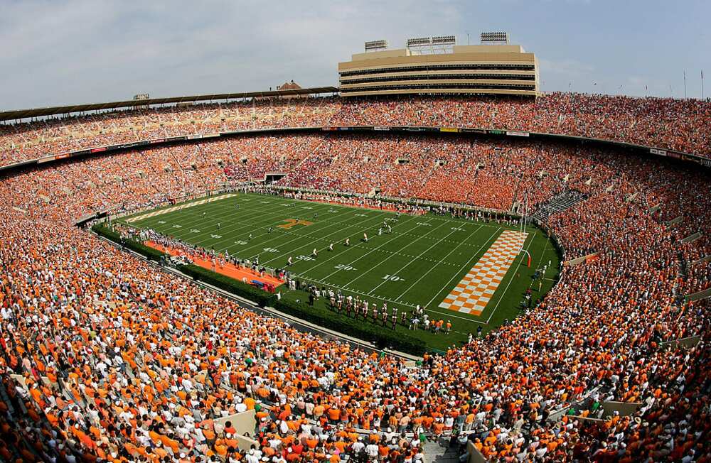 The biggest football stadium in the world The biggest football stadium in the world
