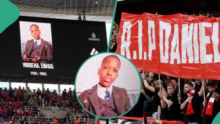 Daniel Anjorin: Photos as Arsenal honour 14-year-old British-Nigerian fan killed in sword attack