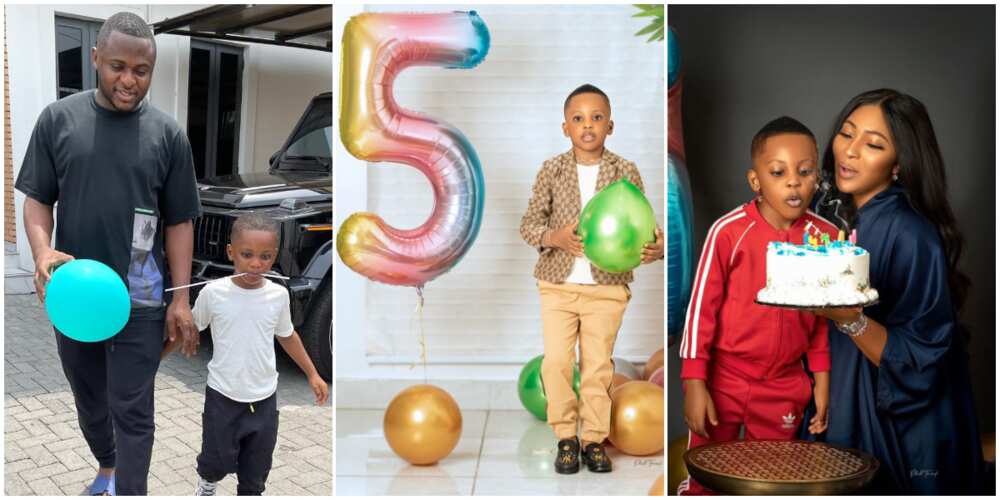 Ubi Franklin marks son's 5th birthday.