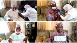 Former Nigerian military ruler Abdulsalami, wife take COVID-19 vaccine, share photos