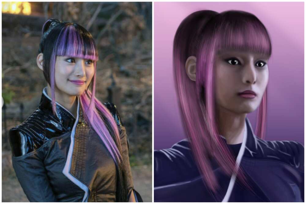 pink haie characters