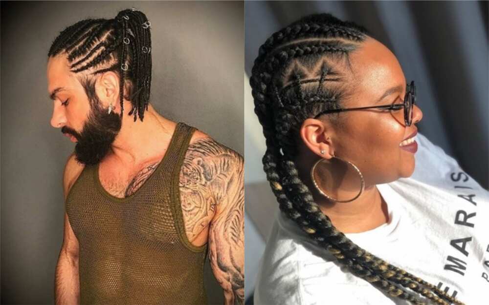 30 cornrows hairstyle ideas for men and women - Legit.ng