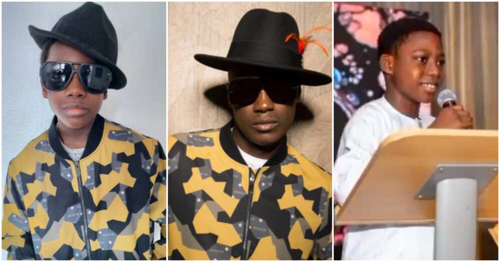 Sound Sultan's son Aladin poses like him