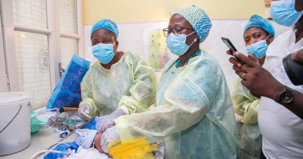 Historic feat: 27-year-old woman delivers first conjoined twins at Akuse Government Hospital