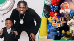 Zlatan Ibile spoils son Shiloh with gifts on 4th birthday, fans react: "Your papa worked hard for u"