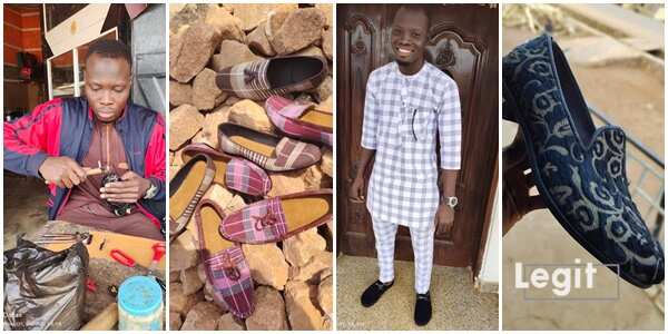 Adeola Mufeed: Young varsity graduate exploring shoes making because he doesn't want to look for job