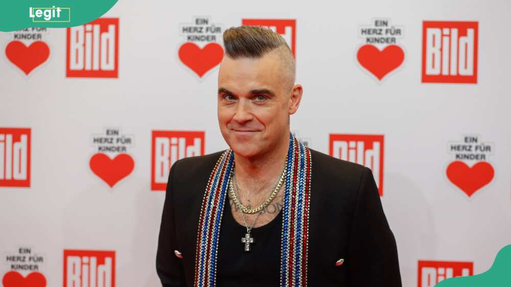 Robbie Williams at an event in Berlin