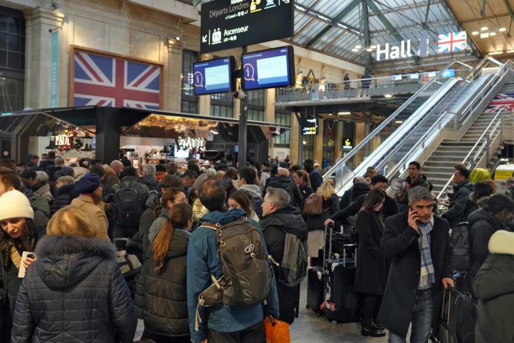 There were scenes of chaos as frustrated passengers waited for trains