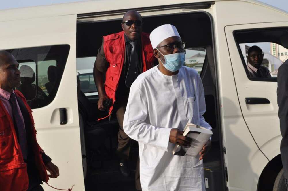 Mohammed Adoke: Ex-AGF arrives court for arraignment