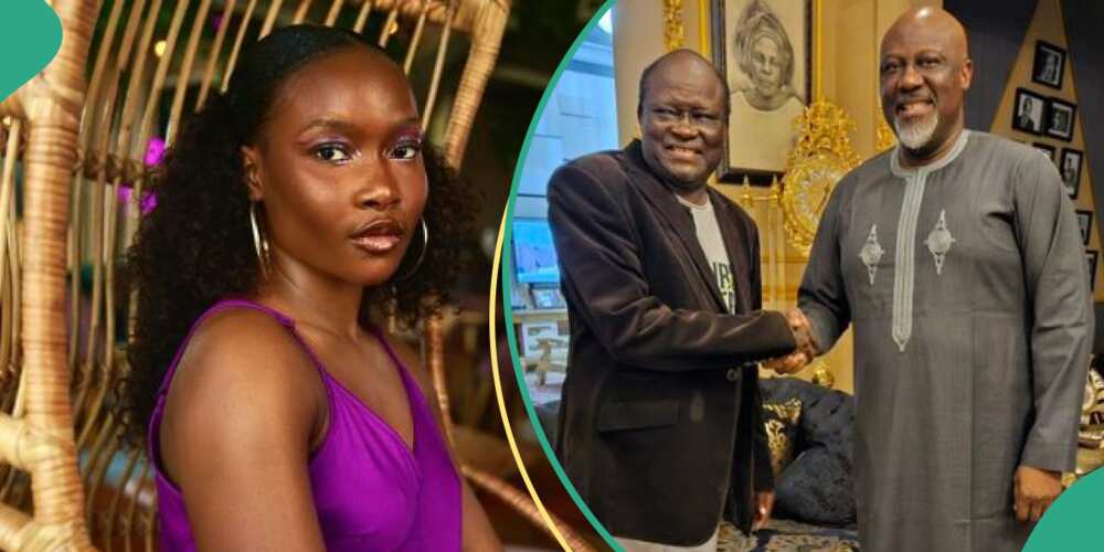 BBNaija star Ilebaye with Dino Melaye and her dad BBNaija star Ilebaye with Dino Melaye and her dad