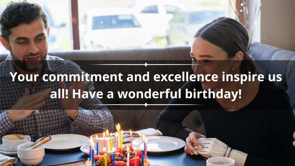 Professional birthday wishes for employees
