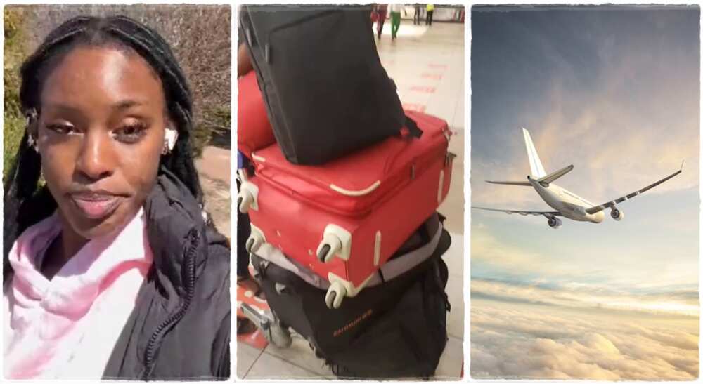 Photos of a Shnhey, a Nigerian lady who got her Canadian visa within five days.