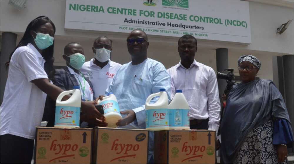 HYPO donates 200 cartons of bleach to NCDC to fight COVID-19 HYPO donates 200 cartons of bleach to NCDC to fight COVID-19