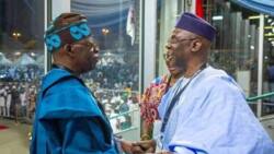 2023: Pastor Tunde Bakare now APC member? Cleric spotted with Tinubu at convention