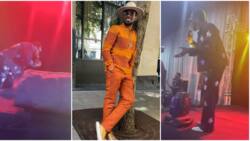 “Emi ti ja”: D’banj crawls on stage in video as he sings ‘Mobolowon’ at first show after his release by ICPC