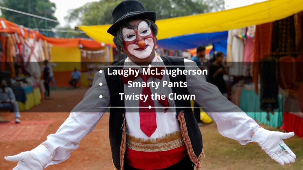 Catchy clown names