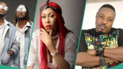 "Wetin make u keep quiet for 20 yrs": Cynthia Morgan calls out Psquare over Eedris and 50 Cent issue