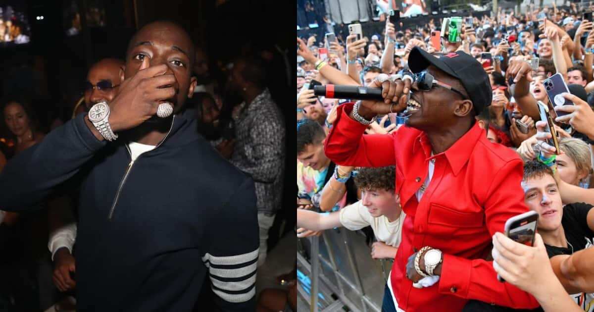 Bobby Shmurda almost gets into a fight as fan throws water bottle at him at concert