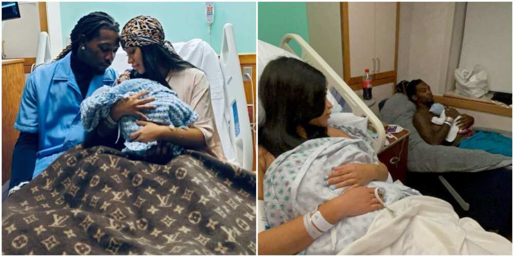 Cardi B and Offset welcome second child. Cardi B and Offset welcome second child.