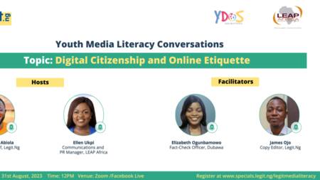 YDOS 2023: Legit.ng & LEAP Africa team up to promote youth media literacy for Youth Day of Service 2023
