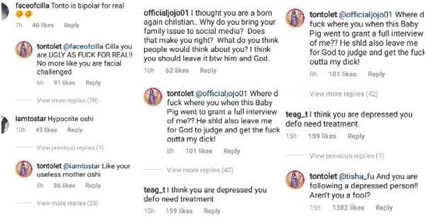 Tonto Dikeh calls out fans for saying her posts might affect her son in future