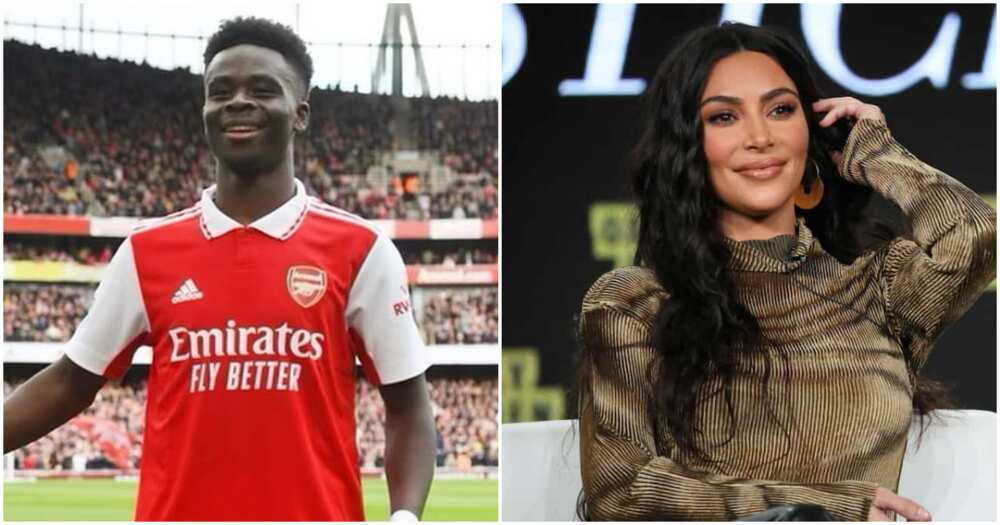 Bukayo Saka, Kim Kardashian