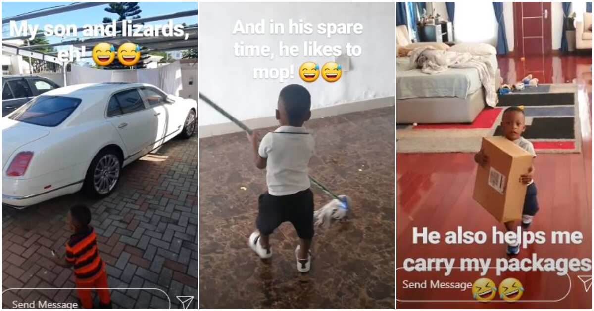 Linda Ikeji shows off adorable 1-year-old son as he displays his talents (video)
