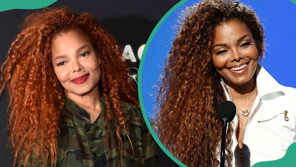 Janet Jackson at Park MGM on 17 May 2019 in Las Vegas, Nevada (L). Janet at the Microsoft Theater on 28 June 2015 in Los Angeles, California (R).