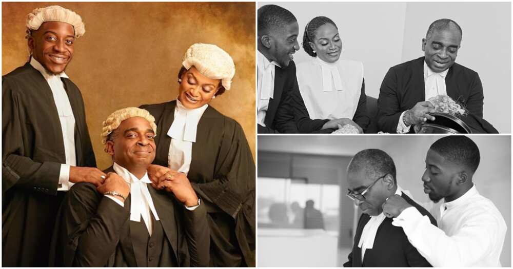 Family legacy: See late Obafemi Awolowo's grandson Segun, his wife and son who are all lawyers