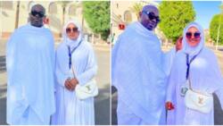 "You're making Islam more beautiful": Mercy Aigbe flaunts hubby as she shares photos from Makkah